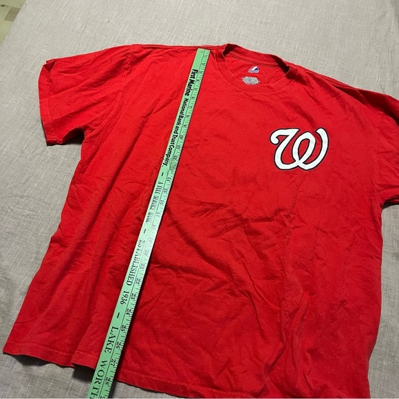 2009 Washington Nationals Michael Morse #38 Tee Majestic MLB Size 2XL - Picture 5 of 8